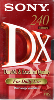 Sony VHS videoband DX 240 (4 uur) - thumbnail