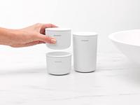 Brabantia opbergbakjes set van 3 white - thumbnail