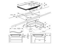 AEG 3000 serie inductie Kookplaat 80 cm IKB84431IB - thumbnail