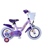 Wish Disney kinderfiets - meisjes - 12 inch - paars - thumbnail