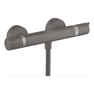 Hansgrohe Ecostat douche thermostaatkraan geborsteld zwart/chroom