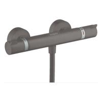 Hansgrohe Ecostat douche thermostaatkraan geborsteld zwart/chroom - thumbnail