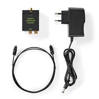 Digitale Audioconverter | 1-weg | Input: 1x Digital RCA / 1x TosLink | Output: 1x (2x RCA) / 1x 3,5 mm | Automatisch | Geïntegreerde versterker | Zwart - thumbnail