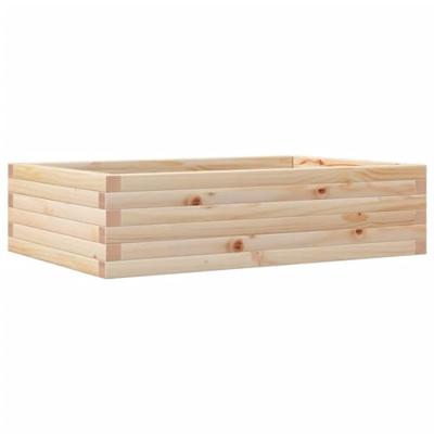 VidaXL Plantenbak 90x60x23 cm massief grenenhout