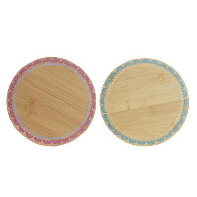 Placemat DKD Home Decor Boho 20 x 20 x 1 cm Turkoois Kastanjebruin Koloniaal