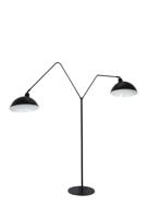 vtwonen Vloerlamp 'Orion' 2-Lamps, mat zwart - thumbnail