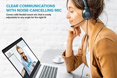 Creative HS-720 V2 USB-headset, microfoon met ruisonderdrukking voor pc, in-line bediening, microfoon, oproepen, volume voor videogesprekken, zwart