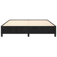 Bedframe fluweel zwart 180x200 cm - thumbnail
