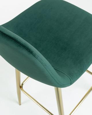 Kave Home Barkruk 'Nolite Gold' (zithoogte 75cm), kleur Donkergroen Kave Home Barkruk 'Nolite Gold' (zithoogte 75cm), kleur Donkergroen