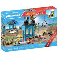 PLAYMOBIL Action Heroes promopack bouwplaats 71650 - thumbnail
