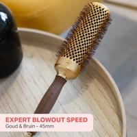 Olivia Garden Blow Out Speed Gold and Brown 45mm - thumbnail