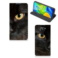 Xiaomi Redmi Note 9 | Hoesje maken | Zwarte Kat - thumbnail