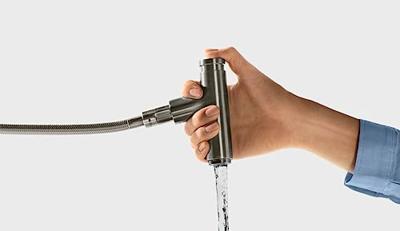 Hansgrohe Metris Select M71 M7117-h320 ééngreeps keukenmengkraan met uittrekbare vuistdouche, chroom Hansgrohe Metris Select M71 M7117-h320 ééngreeps keukenmengkraan met uittrekbare vuistdouche, chroom