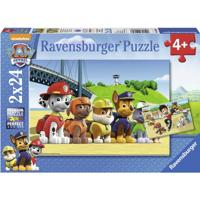 Ravensburger puzzel 2x24st dappere hond - thumbnail