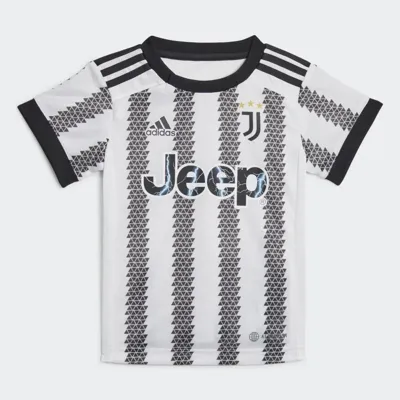 Juventus Babykit Thuis 2022-2023 - Maat 80 - Kleur: WitZwart | Soccerfanshop