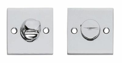 Intersteel | Rozet | Vierkant met toilet-/badkamersluiting | Chroom