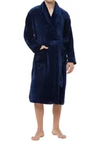 HL-tricot heren Fleece Badjas - Comfort - Warme winter ochtendjas - Zwart, Grijs, Donkerblauw - thumbnail