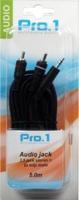 Enzo Pro-1 Audio 3,5 jack stereo ->2 tulp male 5 meter 9201805 - thumbnail
