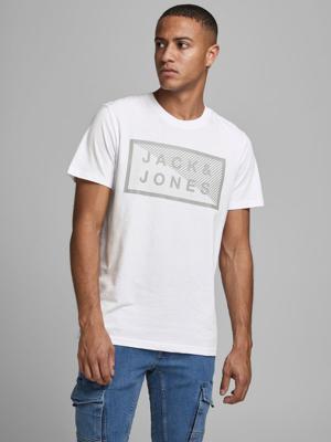JACK & JONES CORE T-shirt JCOSHAWN van biologisch katoen wit