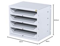 Allit 455805 Behuizing voor ladesysteem EuroPlus Depot M (b x h x d) 380 x 465 x 505 mm Grijs 1 stuk(s) - thumbnail