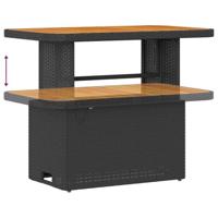 Tuinbankenset 13 pcs Zwart poly rattan - thumbnail