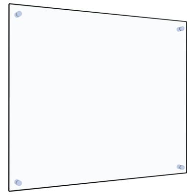 VidaXL Spatscherm keuken 70x60 cm gehard glas transparant