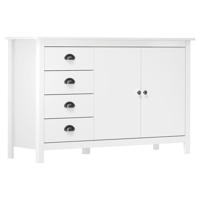 Dressoir Hill 79x40x80 cm massief grenenhout wit - thumbnail