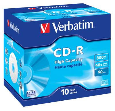 CD-R 800 Verbatim 43428 0,78 GB (10 Stuks)