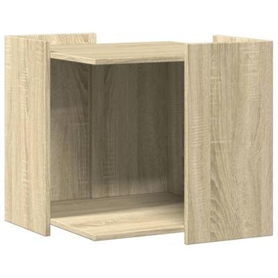 VidaXL Kattenbakkast 53x53x51 cm bewerkt hout sonoma eikenkleurig