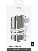 White Diamonds Cover 360° Glass Voor Apple IPhone 13 Pro Max Goud - thumbnail