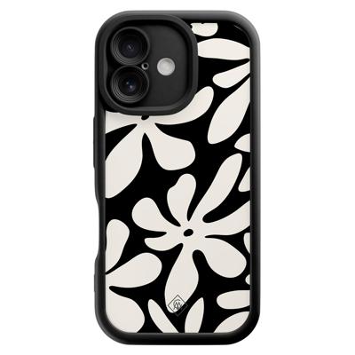 iPhone 16 zwarte case - Noir bloom iPhone 16 zwarte case - Noir bloom