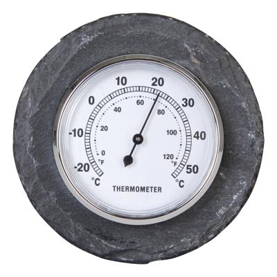 Thermometer rond leisteen / Outhings