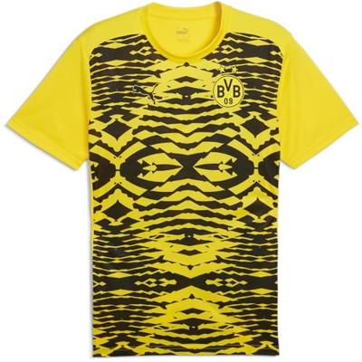 PUMA Borussia Dortmund Pre-Match Trainingsshirt 2024-2025 Geel Zwart