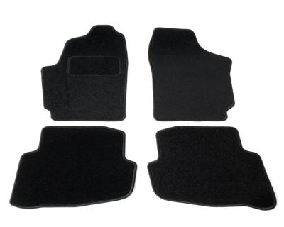 Automatten op maat - zwart stof - VW Fox vanaf 2003