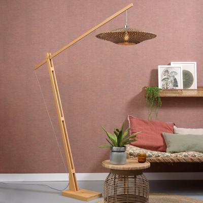 GOOD&MOJO Vloerlamp 'Bali' Bamboe, 207cm, kleur Zwart/Naturel GOOD&MOJO Vloerlamp 'Bali' Bamboe, 207cm, kleur Zwart/Naturel