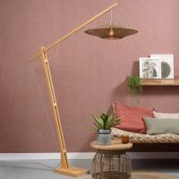 GOOD&MOJO Vloerlamp 'Bali' Bamboe, 207cm, kleur Zwart/Naturel - thumbnail