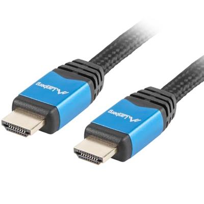 Lanberg CA-HDMI-20CU-0018-BL HDMI kabel 1,8 m HDMI Type A (Standaard) Zwart - thumbnail