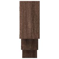 Wandschap 159x18x66 cm bewerkt hout bruin eikenkleurig - thumbnail