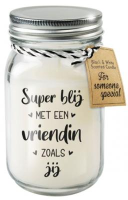 Paperdreams Geurkaars in glas - vriendin