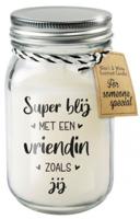 Geurkaars in glas - Vriendin - thumbnail