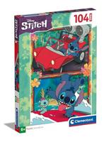Clementoni legpuzzel super color disney stitch, 104st. - thumbnail