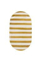 Zusss Serveerschaal Streep Wit Honing - thumbnail