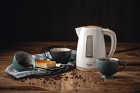 Adler AD 1264 waterkoker 1,7 l 2200 W Hazelnoot, Wit - thumbnail