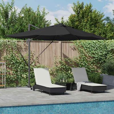 Cantilever Roma parasol Zwart en Zwart 352 x 251 x 265 cm