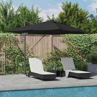 VidaXL Parasol zwart 352 x 251 x 265 cm polyester en aluminium - thumbnail