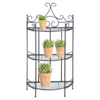 Plantenstandaard Etagere halfrond rek - 3 traps - thumbnail