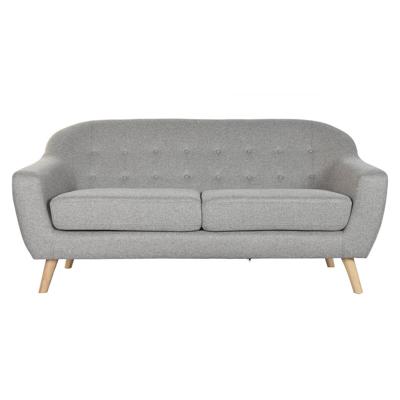 Sofa Home ESPRIT Grijs Crème Natuurlijk Scandi 172 x 82 x 82 cm