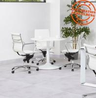 ALTEREGO ATLANTA Ronde bureautafel, zwart - Zwart - thumbnail