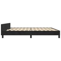 Bedframe zonder matras 200x200 cm fluweel zwart - thumbnail