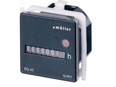 Müller BG 40.17 12-48V DC Bedrijfsurenteller Roltelwerk